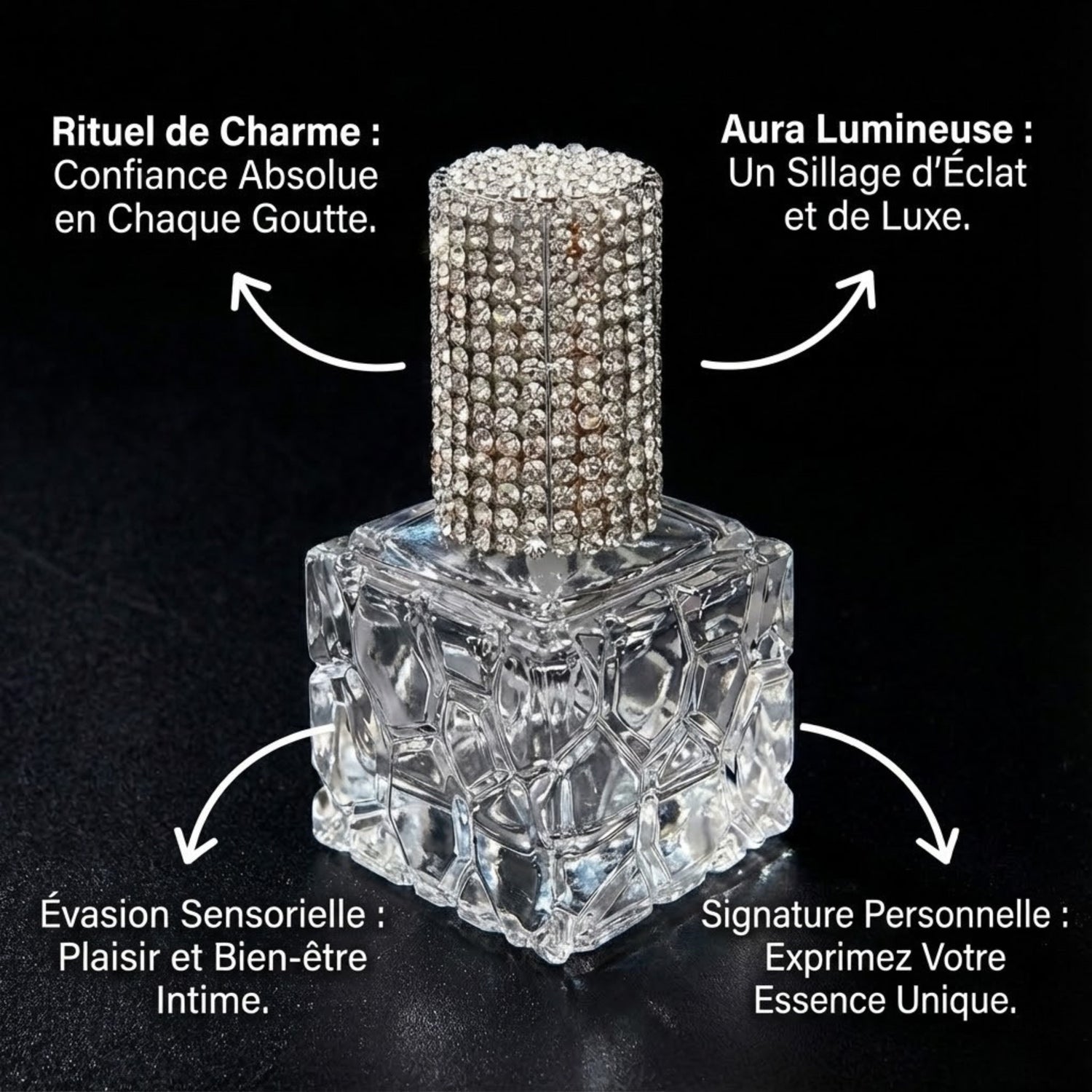 Vaporisateur Parfum Luxe Scintillant Strass